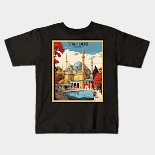 Topkapi Palace Turkey Vintage Retro Travel Tourism Kids T-Shirt